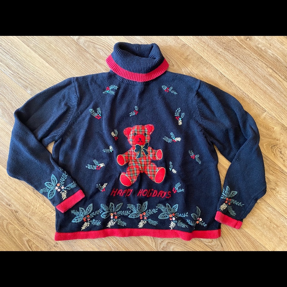 Vintage Ugly Christmas Sweater Women’s XL